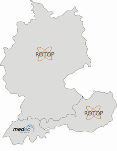 ROTOP Sales Responsibilities in Germany, Austria and Switzerland – Overview Graphic